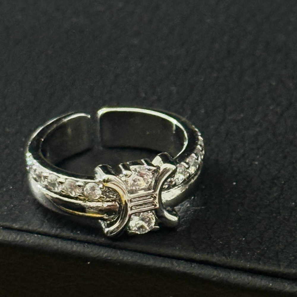 Celine vintage crystal gem rhinestone ring